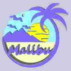 Malibu keychain