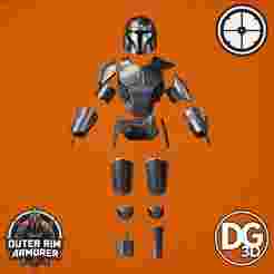 Mandalorian Nomad Armor and Helmet Set from SWTOR