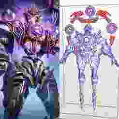Mecha Scaramouche Genshin Impact Cosplay Armor Template | EVA Foam PDO File | Wearable Pepakura Digital Download