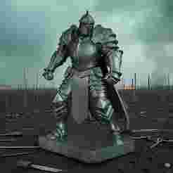 Medieval Knight STL – Armored Warrior 3D Print Model