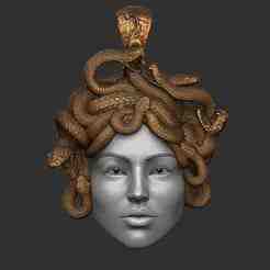 Medusa Pendant – 3 Versions (2 Parts, 3 Parts, Solid)