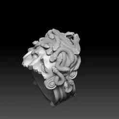 Medusa Ring with Athena Inside – STL 3D Model
