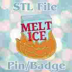 Melt Ice Pin/Badge