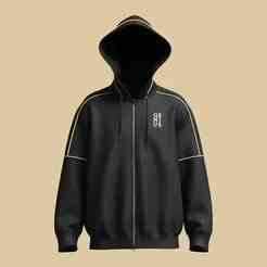 Mens Black And Gold Hoodie   | Marvelous / Clo3d / obj / fbx