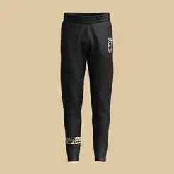 Mens Black And Gold Pant  | Marvelous / Clo3d / obj / fbx