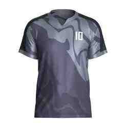 Mens Soccer Gray and Black color Blue Jersey Player-10  | Marvelous / Clo3d / obj / fbx