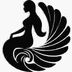 mermaid curled into a seashell 1 - 2D/3D Wall Art STL+SVG For CNC Router, Plasma, Waterjet, Laser & 3D Printer