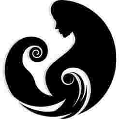 mermaid curled into a seashell 2 - 2D/3D Wall Art STL+SVG For CNC Router, Plasma, Waterjet, Laser & 3D Printer