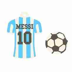 Messi T-shirt keychain