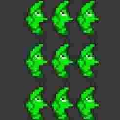 Metapod pixel art keychain
