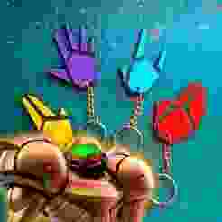 Metroid Prime Beams Keychain