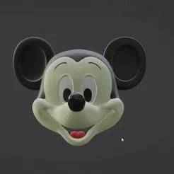 Mickey Head For Cosplays (blinking eye)