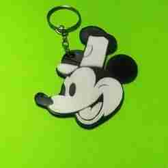 Mickey Steam Boat Keychain
