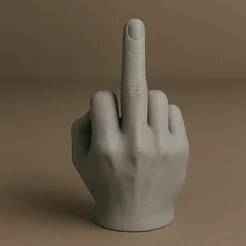 Middle Finger Hand Pencil Holder STL File