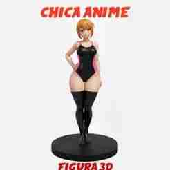 Mika - Anime Girl Figure in Pink Suit