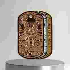 military dogtag tiger