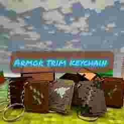 Minecraft Armor Trim Keychains