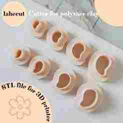 Mini Mango polymer clay cutter