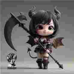🦇 "Mini Temptress" Demoness Girl (STL)