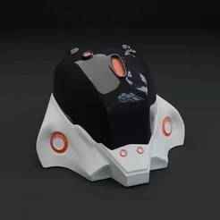 Miniature Cyberpunk Helmet – Futuristic Collectible, 3D Printable Desk Trinket