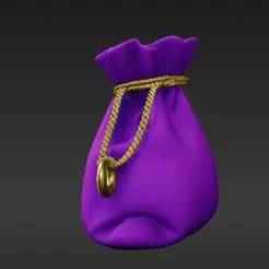 Miniature Velour Dice Pouch Keychain Charm - Realistic Fabric Gaming Accessory