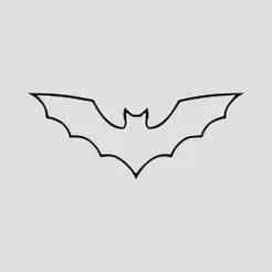 Minimalist Bat Line Art Wall Art