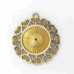 Minimalist Plain Pendant with Center Hole | Versatile 3D Jewelry Model