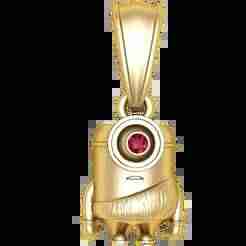 Minion-Themed Gold Pendant – 3D Printable Model