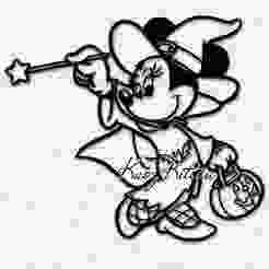 Minnie the Magical Witch Wall Art Home Decor