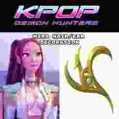 Mira hair/ear decoration (GOLDEN outfit - kpop demon hunters)