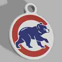 MLB - Chicago Cubs 2 Keyring