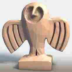 Modern Bird Sculpture - Low Poly Abstract Geometric Art for Home Decor  3D Printable STL Model