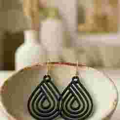 Modern Earrings with Geometric Design