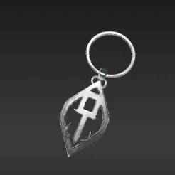 Modern Music Group Symbol Key Fob - Flat Profile Fan Accessory 3D Print Model
