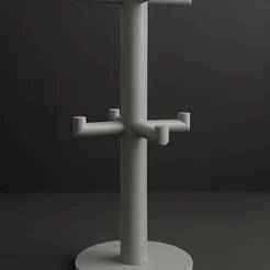 Modular Bracelet or Key Ring Holder - Compact 3D Design