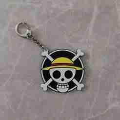 Monkey D. Luffy keyring pendant