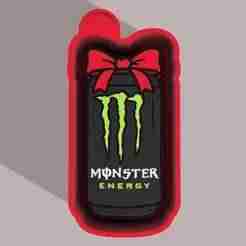 👹🎀 Monster Energy – Freshie, Keychain, Resin & Candle Mold A bold & stylish bow with bold Monster Energy w bow
