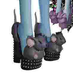 Monster high shoe heels punk rat draculaura clawdeen venus ghoulia frankie