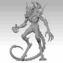 Monster Sculpture 3D Figure - XalZar, Abyssal Warden