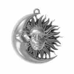 Moon And Sun Jewelry Pendant Necklace