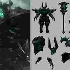 Mordekaiser – League of Legends – Cosplay Armor + Weapon – EVA Foam Template – PDO + PDF Pepakura Pattern