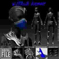 Mortal Kombat 1  Kitana Armor Cosplay - MK1 - 3D Model STL Files
