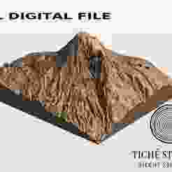 Mount Ararat – Topographic Relief – 3D STL Model