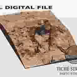 Mount Etna – Topographic Relief – 3D STL Model
