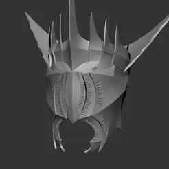 Mouth of Sauron cosplay set - Helmet and pendant - print ready