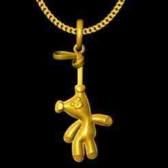 Mr bean Teddy charm 25mm