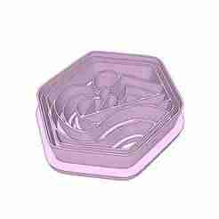 Mtn. And Waves, Nautical Clay Cutter - 25, 30, 35mm