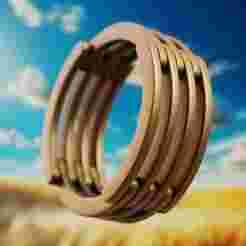 Multi-Band Ring - High-Detail Print-Ready Jewelry Model 35