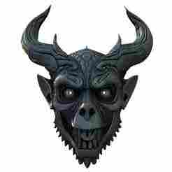 Mythical Demon Skull Mask