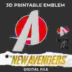 New Avengers Emblem for Cosplay (Digital File, Thunderbolts)